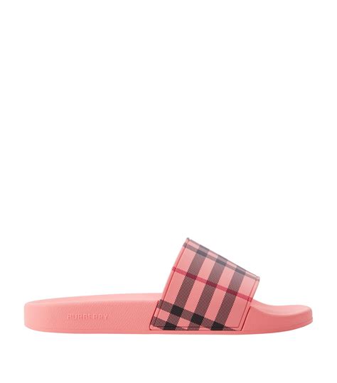 burberry pink slides|burberry slides price.